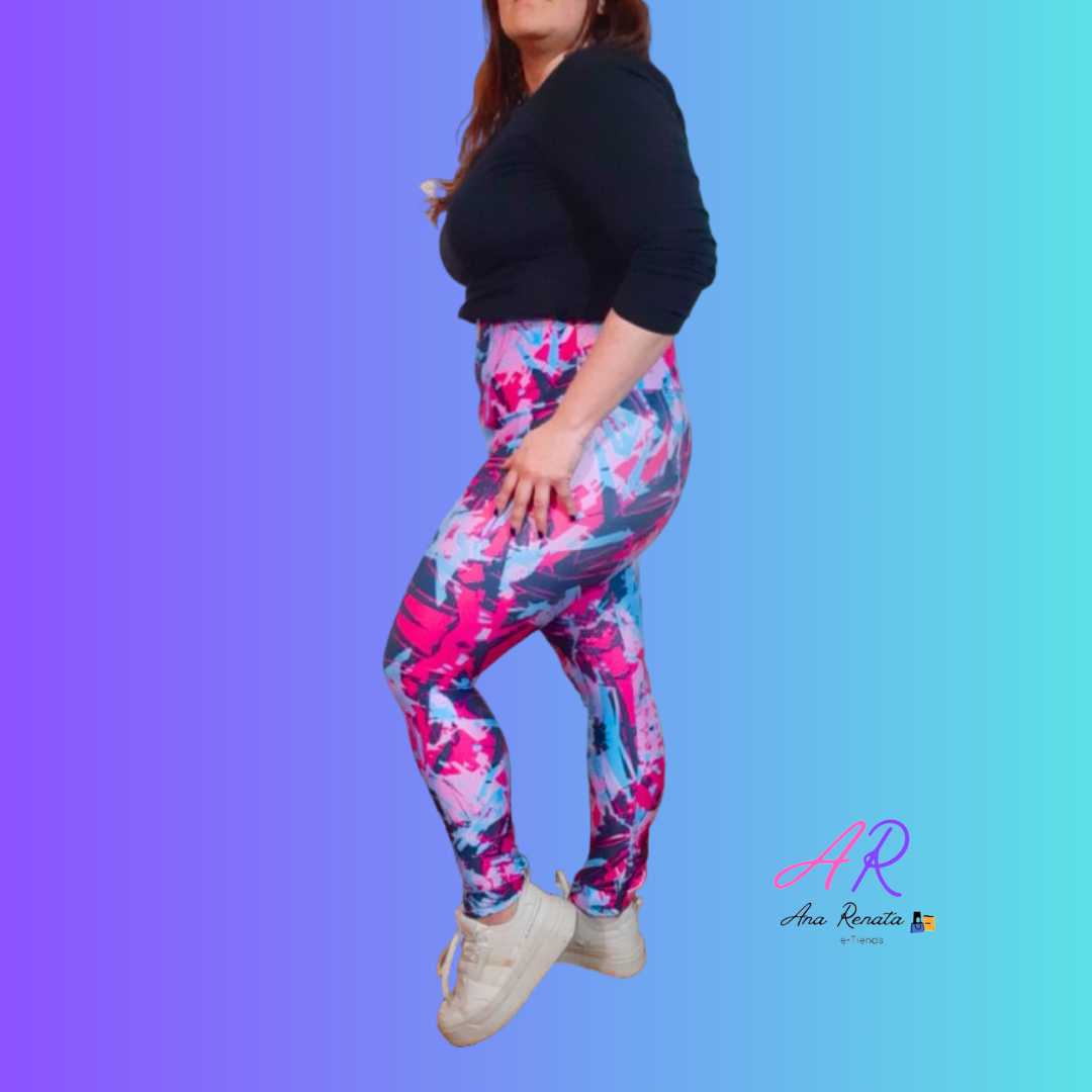 Leggins Sublimado con Neopreno Tipo Faja