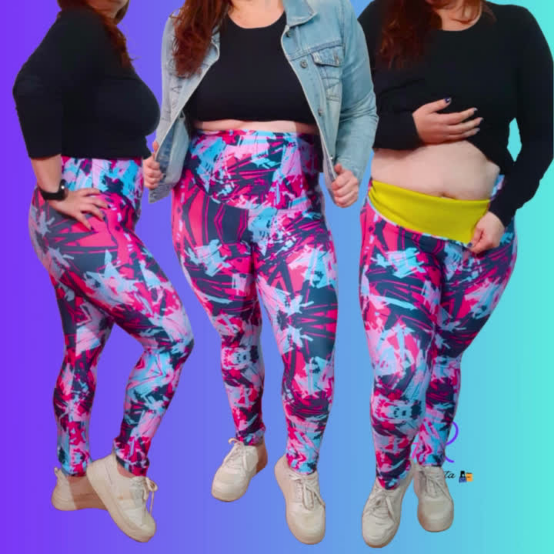 Leggins Sublimado con Neopreno Tipo Faja