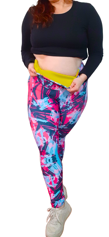 Leggins Sublimado con Neopreno Tipo Faja